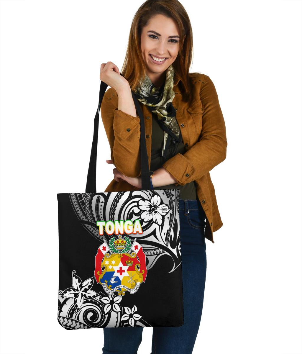 Mate Ma'a Tonga Rugby Tote Bag Polynesian Unique Vibes - Black Tote Bag One Size Black - Polynesian Pride