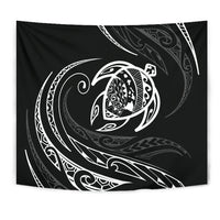 Hawaii Turtle Tapestry - White - Frida Style - Polynesian Pride