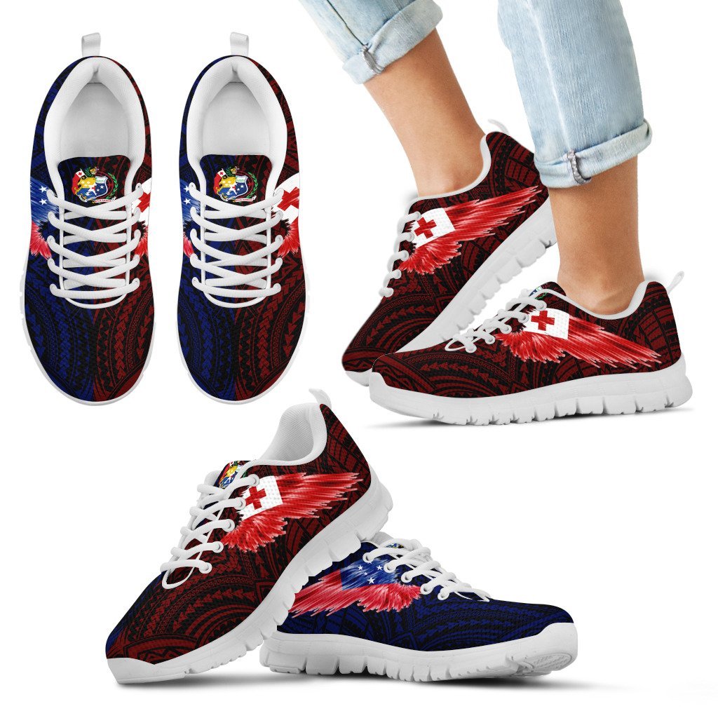 Tokouso Sneakers - TokuUso Coat Of Arms & Flag Wing - A8 - Polynesian Pride