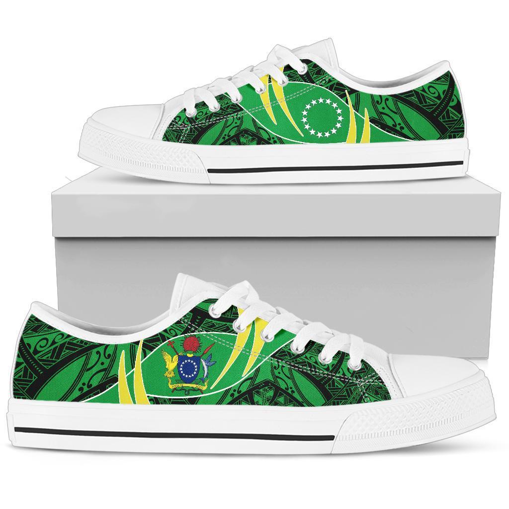 Cook Islands Low Top Shoe - Symmetrical Lines - Polynesian Pride