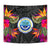 Federated States Of Micronesia Slide Tapestry - Polynesian Hibiscus Pattern - Polynesian Pride