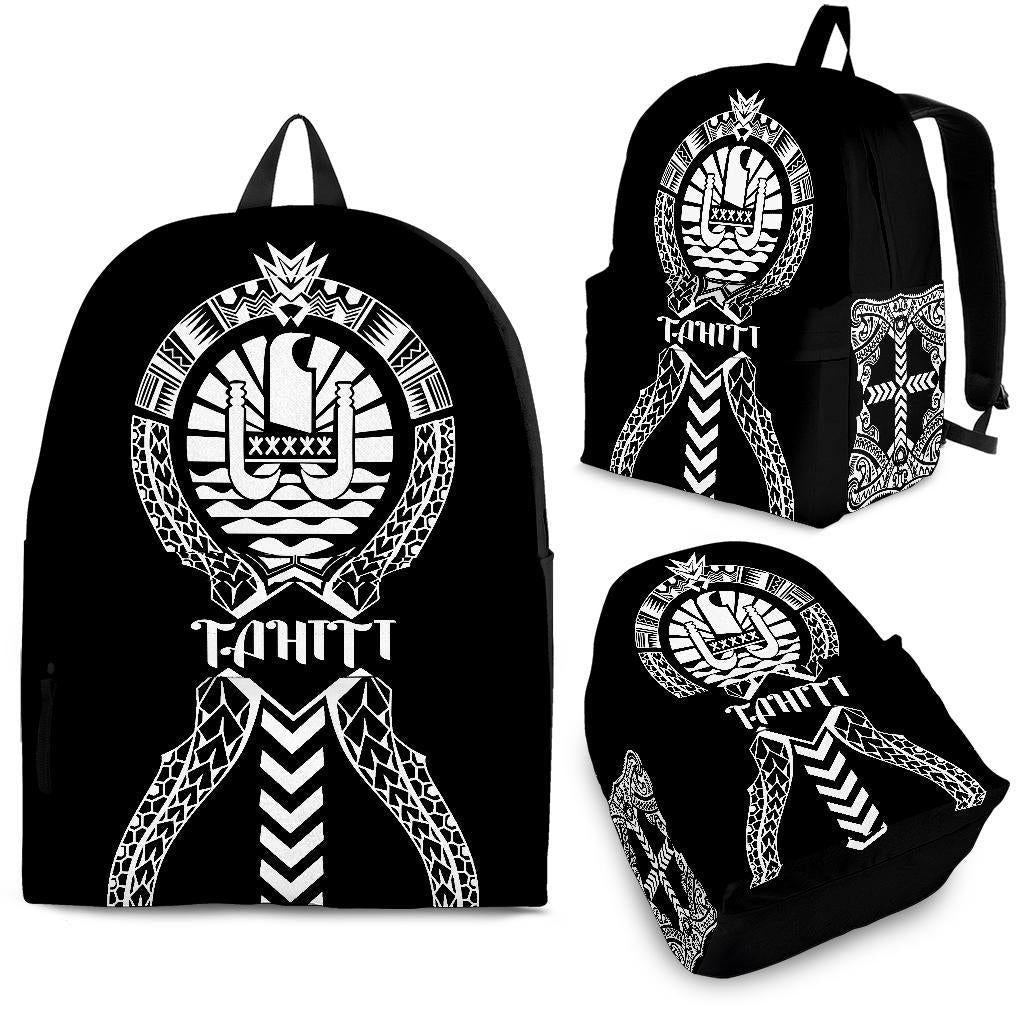 Tahiti Backpack - Polynesian Tribal One Style White - Polynesian Pride