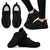Samoan Polynesian Tribal Sneakers - A8 Unisex Black - Polynesian Pride