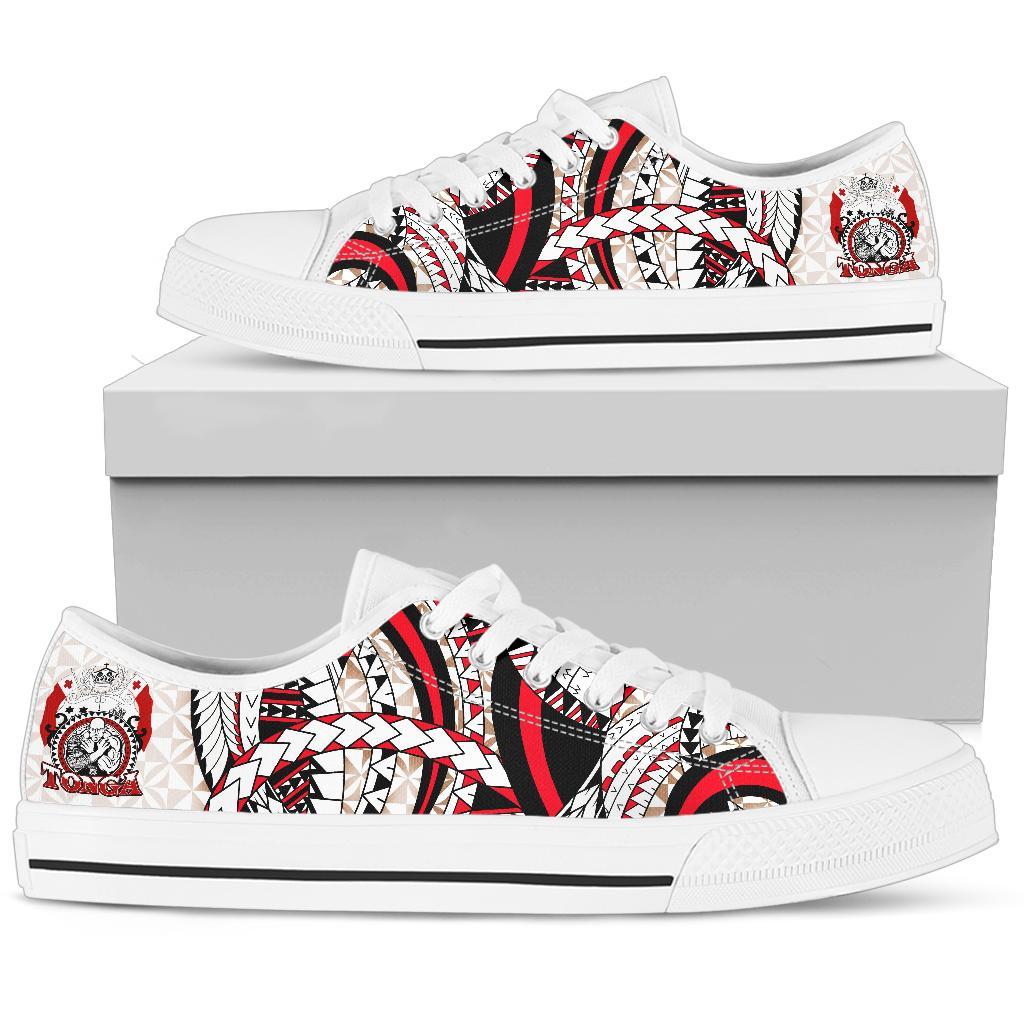 Tonga Polynesian Low Top Shoes - Tonga Power - Polynesian Pride