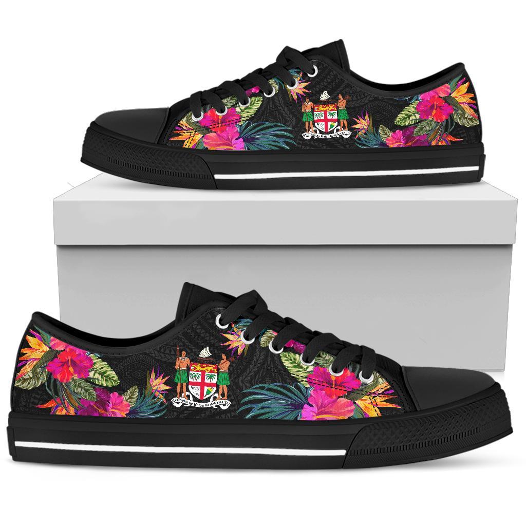 Fiji Low Top Shoe - Hibiscus Polynesian Pattern - Polynesian Pride