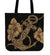 Anchor Gold Poly Tribal Tote Bag Tote Bag One Size Gold - Polynesian Pride