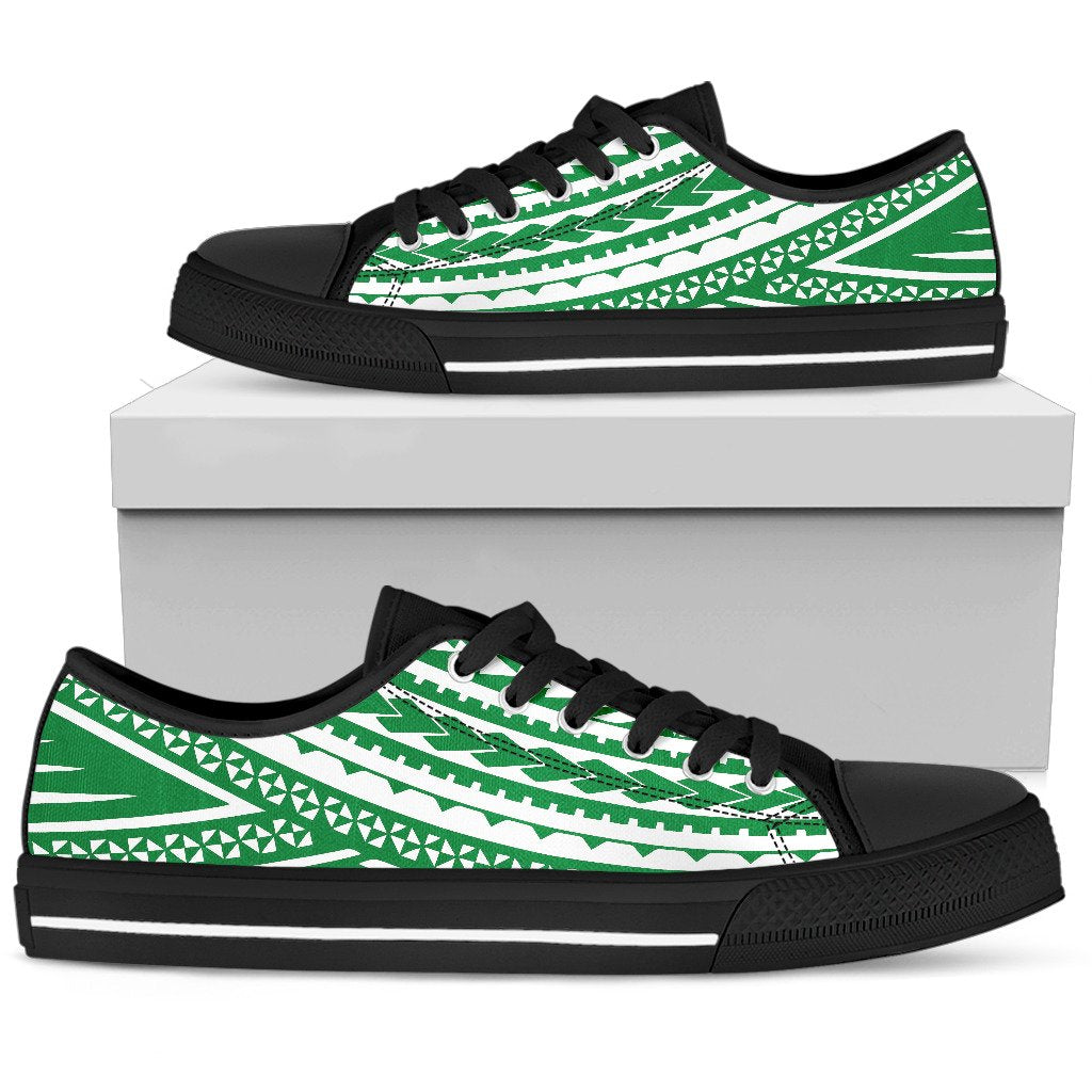 Polynesian Low Top Shoes - Green Version - Polynesian Pride