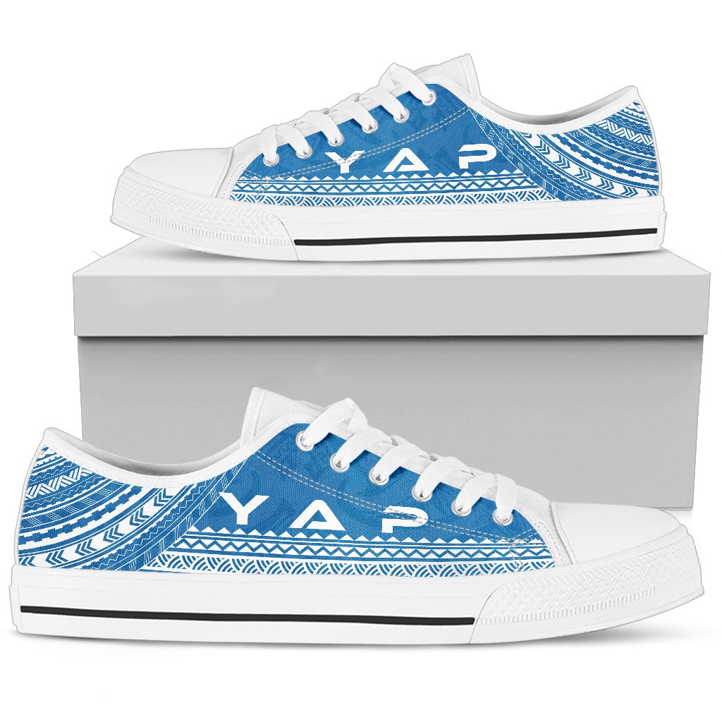 Yap Low Top Shoes - Polynesian Flag Chief Version - Polynesian Pride