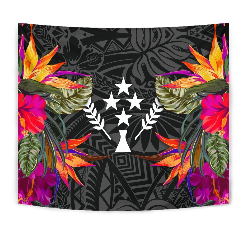 Kosrae Slide Tapestry - Polynesian Hibiscus Pattern - Polynesian Pride