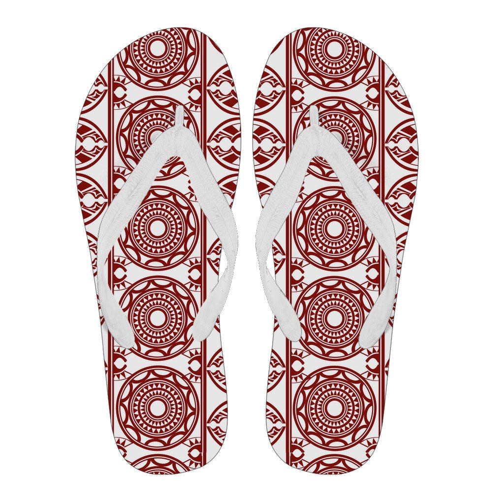 Polynesian 33 Flip Flops Men White - Polynesian Pride