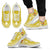 Tonga Wave Sneakers - Polynesian Pattern White Gold Color Men's Sneakers - White - Tonga White - Polynesian Pride