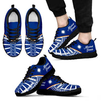 Marshall Islands Rising Sneakers - Marshall Islands Flag 2nd - A16 Unisex Black - Polynesian Pride