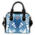 Northern Mariana Islands Shoulder Handbag - Polynesian Tattoo Flag One Size White - Polynesian Pride