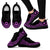 Niue Wave Sneakers - Polynesian Pattern Purple Color Women's Sneakers - Black - Niue Black - Polynesian Pride