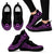 Niue Wave Sneakers - Polynesian Pattern Purple Color Women's Sneakers - Black - Niue Black - Polynesian Pride