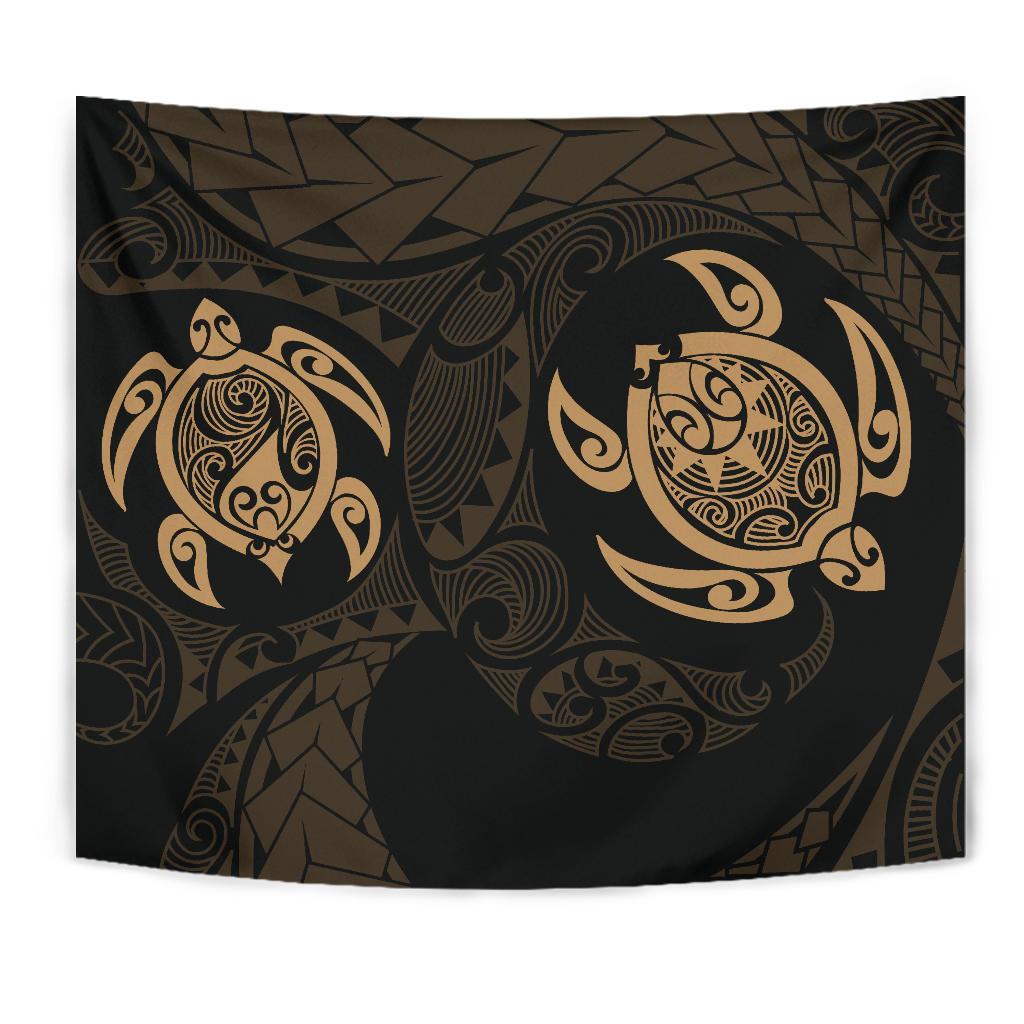 Hawaii Polynesian Turtle Tapestry Gold - Polynesian Pride