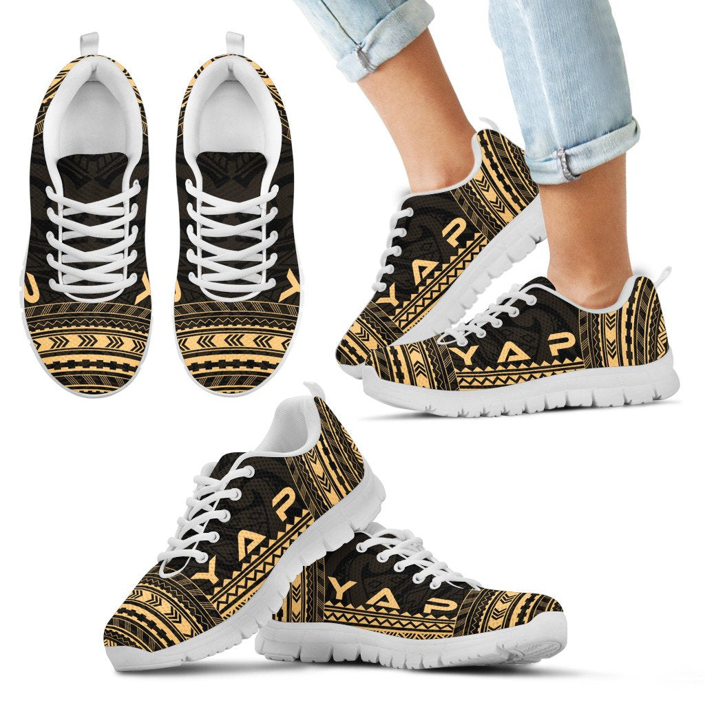 Yap Sneakers - Yap Polynesian Chief Tattoo Gold Version - Polynesian Pride