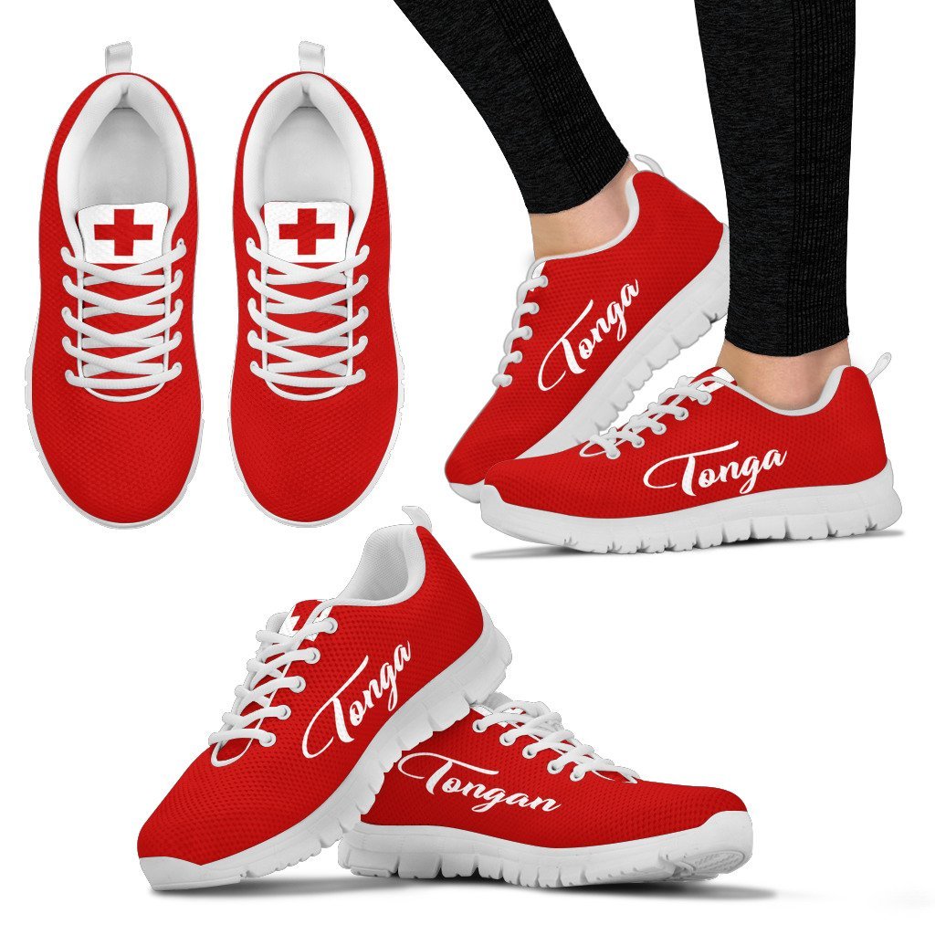 Tonga Shoes - Tonga Flag - K5 - Polynesian Pride