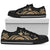 Papua New Guinea Low Top Canvas Shoes - Gold Tentacle Turtle - Polynesian Pride