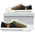 Turtle Custom Personalised Low Top Shoes - Polynesian Gold Curve Style - Polynesian Pride