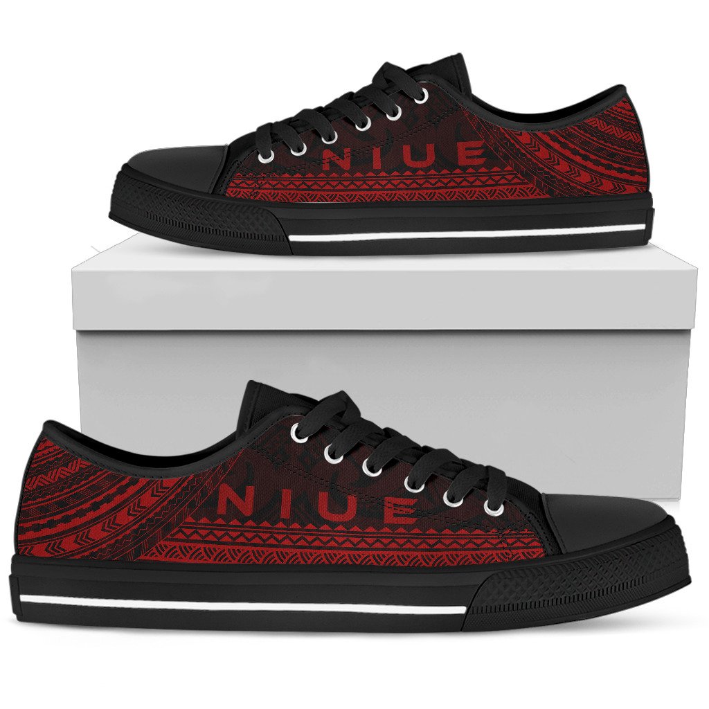 Niue Low Top Shoes - Polynesian Red Chief Version - Polynesian Pride