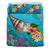 Hawaiian Snail Hibiscus Plumeria Polynesian Bedding Set Black - Polynesian Pride