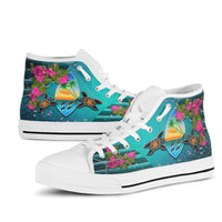 Guam High Top Shoes - Couple of Turtles - Polynesian Pride