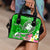 Fiji Custom Personalised Shoulder Handbag - Turtle Plumeria (Green) - Polynesian Pride