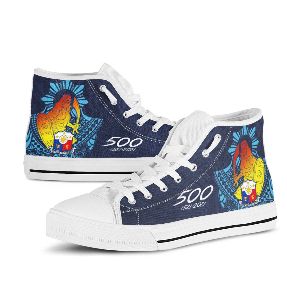 Philippines High Top Shoes - King Lapu Lapu - Polynesian Pride