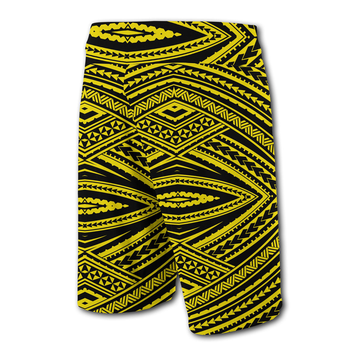Hawaii Polynesian Tatau Board Shorts Yellow - Polynesian Pride