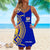 Rotorua Fijian Rugby Beach Dress 03 LT13 Women Blue - Polynesian Pride