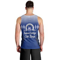 Tupou College Men Tank Top Old Boys Tongan Tapa LT13 - Polynesian Pride
