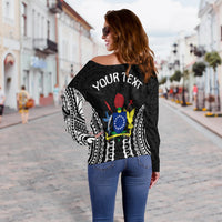 (Custom Personalised) Cook Islands Off Shoulder Sweater Polynesian Cultural The Best For You LT13 - Polynesian Pride