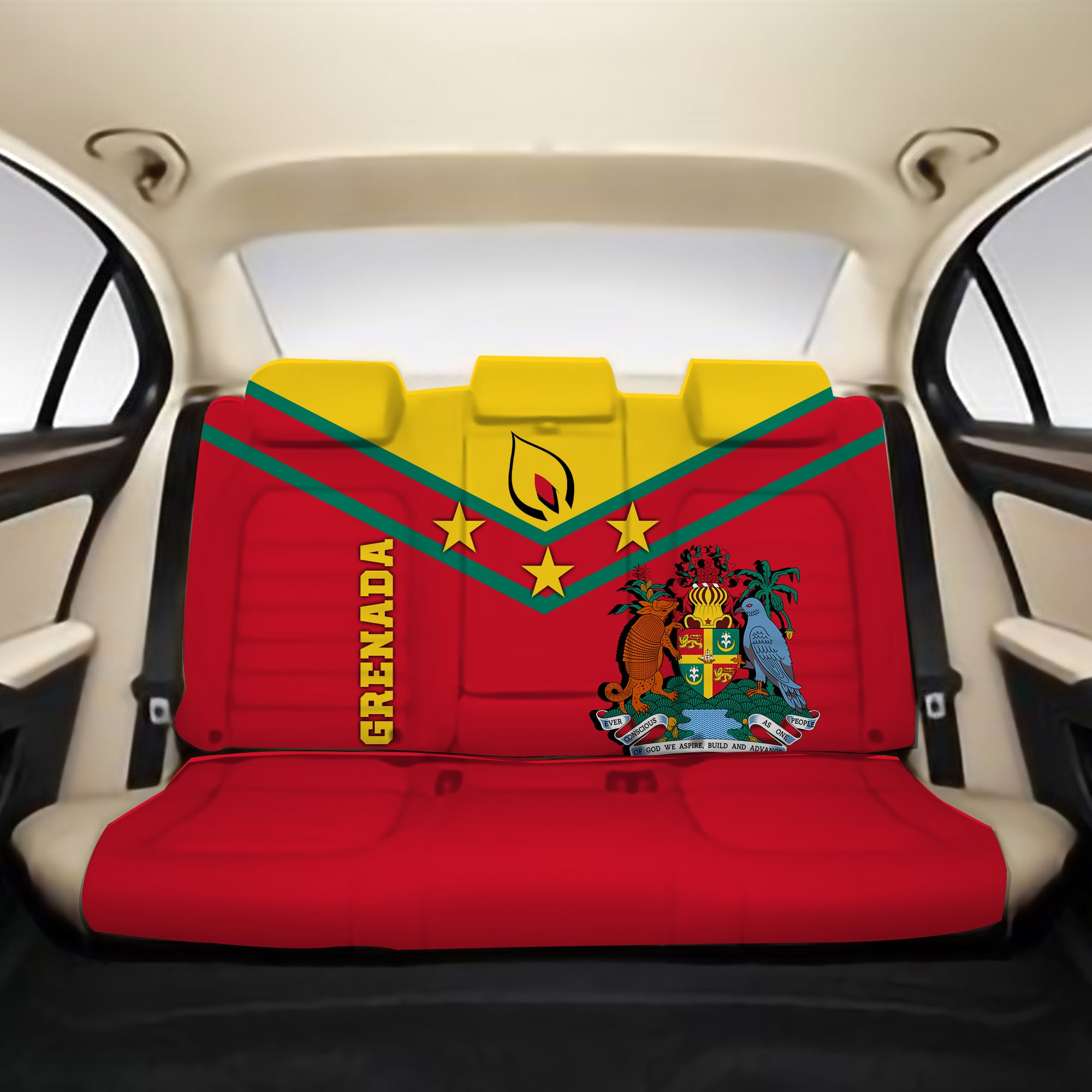 Grenada Back Car Seat Covers - Proud Grenadian