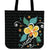 Aloha Hibiscus Art Tote Bag Tote Bag One Size Black - Polynesian Pride
