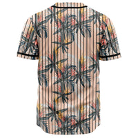 Tropical Pattern Pink Baseball Jersey - Polynesian Pride