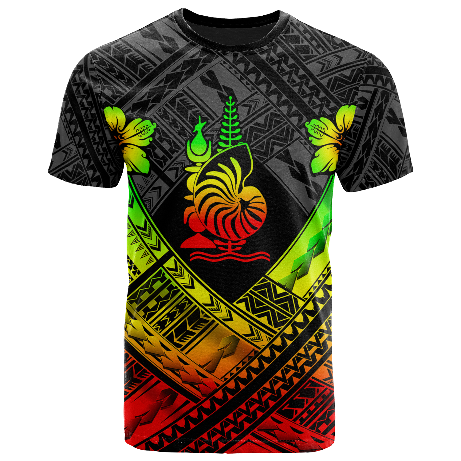 New Caledonia Polynesian T Shirts New Caledonia Reggae Seal Camisole Hibiscus Style Unisex Reggae - Polynesian Pride