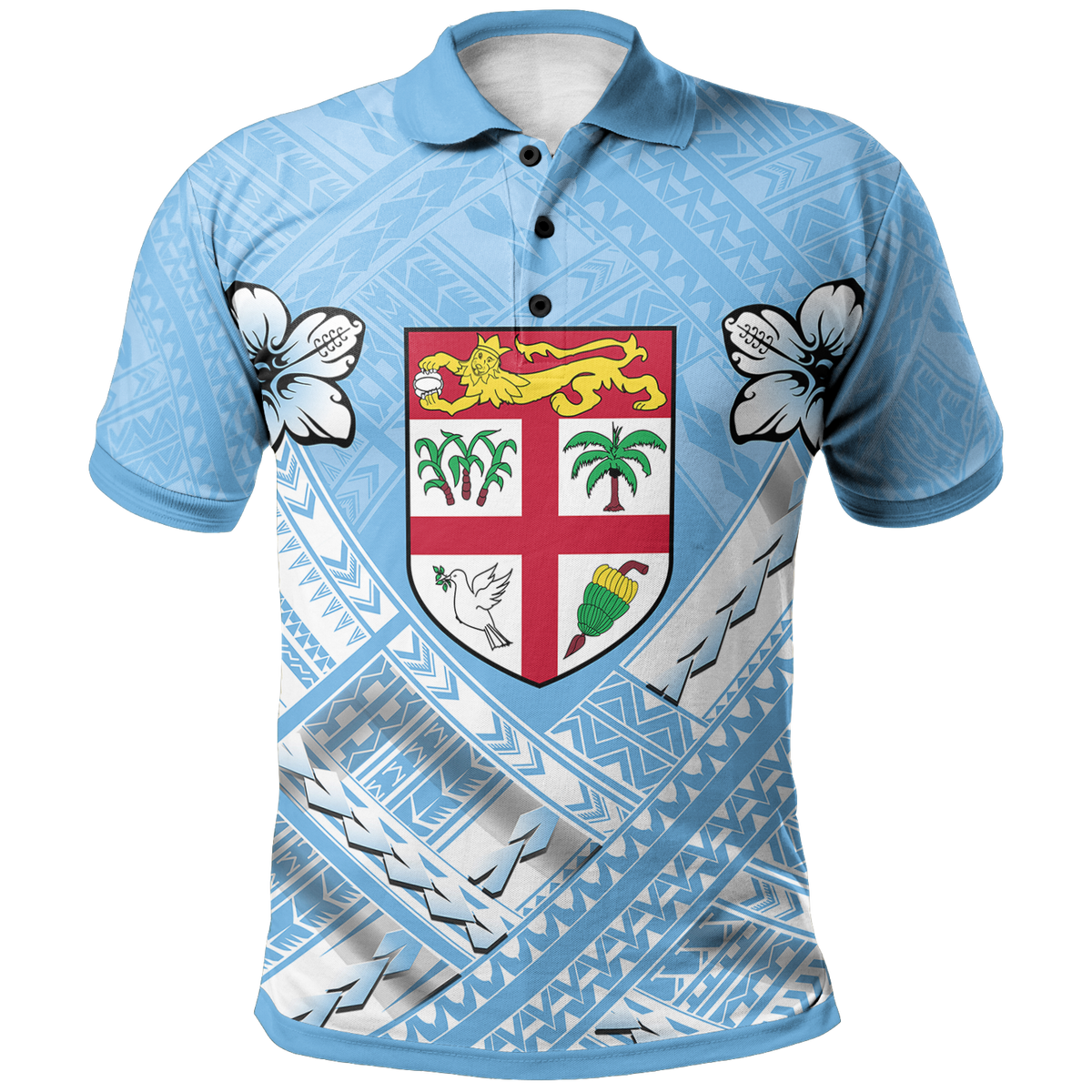 Fiji Polynesian Polo Shirt Fiji Flag Camisole Hibiscus Style Unisex Red - Polynesian Pride