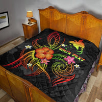 Papua New Guinea Polynesian Personalised Premium Quilt - Legend of Papua New Guinea (Reggae) - Polynesian Pride