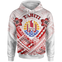 Tahiti Polynesian Hoodie Tahiti Flag Camisole Hibiscus Style Unisex Reggae - Polynesian Pride