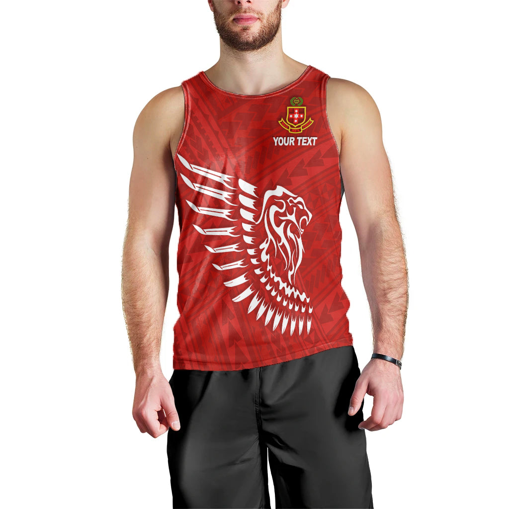 (Custom Personalised) Lion Kolisi Tonga Men Tank Top Atele LT13 - Polynesian Pride