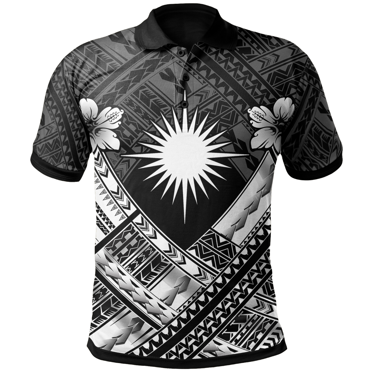 Marshall Islands Polynesian Polo Shirt Marshall Islands White Flag Camisole Hibiscus Style Unisex White - Polynesian Pride