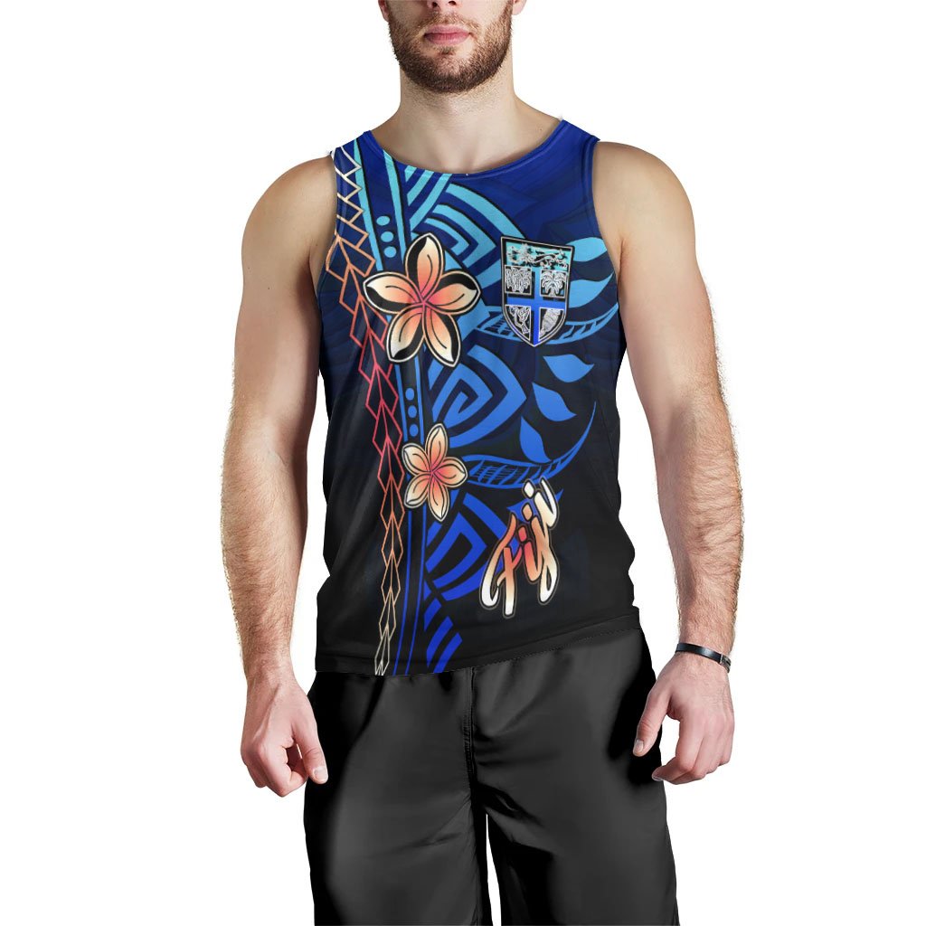 Fiji Men's Tank Top - Vintage Tribal Mountain - Polynesian Pride