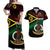 Vanuatu Matching Hawaiian Shirt and Dress Special Independence Anniversary Original Flag Style LT8 Black - Polynesian Pride
