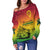 Vanuatu Peaceful Off Shoulder Sweater - Independence Anniversary LT13 - Polynesian Pride