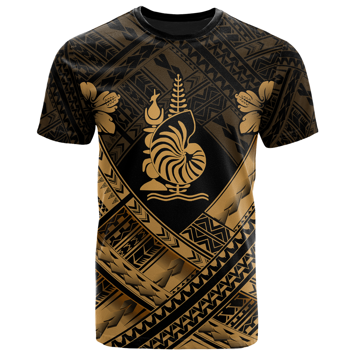 New Caledonia Polynesian T Shirts New Caledonia Gold Seal Camisole Hibiscus Style Unisex Art - Polynesian Pride