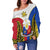 (Custom Personalised) Philippines Off Shoulder Sweater Sun Rayonnant LT13 - Polynesian Pride