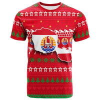 Tahiti Christmas T Shirt Ugly Christmas LT12 Unisex Red - Polynesian Pride