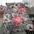 Polynesian Bedding Set - Pink Hibiscus Flower With Tapa Pattern - Polynesian Pride