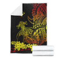 Hawaii Polynesian Premium Blanket Wild Hammerhead Sharks Fresh Life LT13 - Polynesian Pride